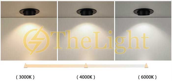 Đèn Led downlight âm trần COB cao cấp xoay góc 360 độ 20w TLA-TR360 light