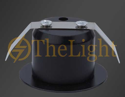 Đèn LED âm tủ mini 3w cao cấp lỗ khoét D30mm chip COB vỏ đen trang trí tủ rượu, tủ bếp, tủ quần áo, tủ trưng bày TL-SPL01 black