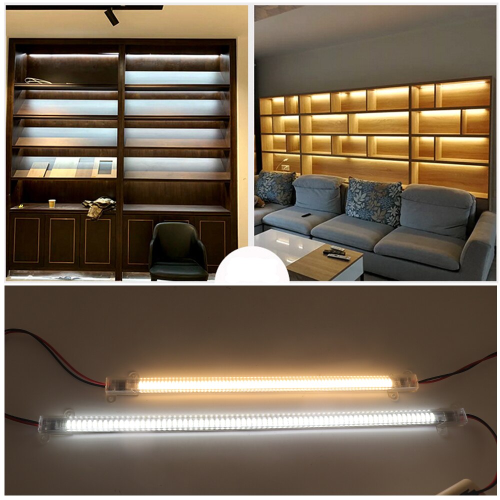 Đèn LED thanh nhôm 220v 30-40-50-60-70-80-90-100-110-120 cm gắn tủ quần áo, tủ bếp, tủ trưng bày, tủ rượu cao cấp TL-TBV02