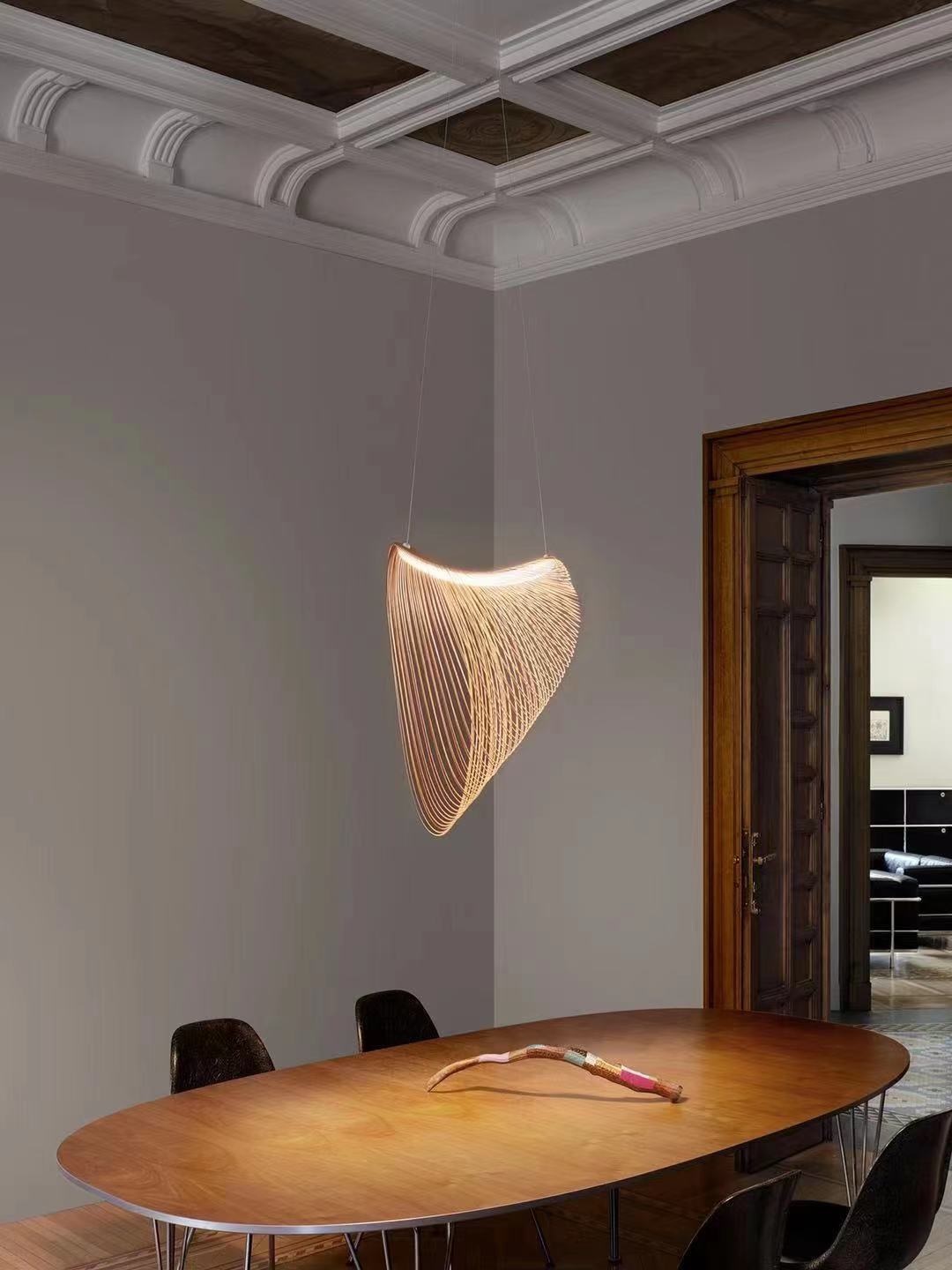 Đèn LED treo thả bàn ăn cao cấp hình tổ chim kiểu dáng đơn giản Bắc Âu Nordic hiện đại chiếu sáng trang trí nhà hàng chung cư căn hộ TL-BA6110