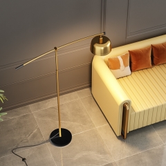 Đèn cây hiện đại LED E27 trang trí phòng khách kiểu dáng Bắc Âu vỏ gold cao cấp TL-PA9068