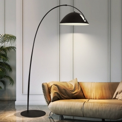 Đèn cây hiện đại LED kiểu dáng Bắc Âu đứng góc sofa phòng khách phòng ngủ trang trí cao cấp H185cm vỏ đen phủ bóng TL-DC1109