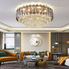 Đèn chùm pha lê cao cấp trang trí nội thất chung cư biệt thự nhà hàng khách sạn hiện đại D80cm DPL-208