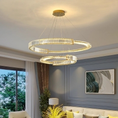 Đèn chùm pha lê LED cao cấp trang trí phòng khách phòng ngủ phòng ăn phong cách đơn giản Châu Âu hiện đại TL-DC1869