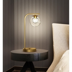 Đèn để bàn decor nội thất bàn làm việc đầu giường phòng ngủ bóng thủy tinh LED G9 cao cấp TL-YNT1105