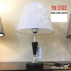 Đèn để bàn decor phòng ngủ LED E27 chụp vải cao cấp chiếu sáng phong cách tối giản Bắc Âu hiện đại TL-DB-YN3103