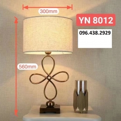 Đèn để bàn phòng khách LED E27 chụp vải cao cấp trang trí phong cách Bắc Âu đơn giản hiện đại TL-DB-YN8012