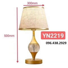 Đèn để bàn phòng ngủ LED E27 chụp vải cao cấp trang trí phong cách Bắc Âu đơn giản hiện đại TL-DB-YN2219