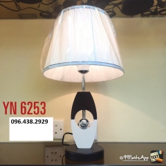 Đèn để bàn phòng ngủ LED E27 chụp vải cao cấp trang trí phong cách tối giản Bắc Âu hiện đại TL-DB-YN6253