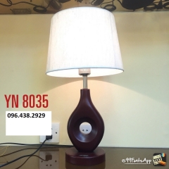 Đèn để bàn phòng ngủ LED E27 chụp vải cao cấp trang trí phong cách tối giản Bắc Âu hiện đại TL-DB-YN8035