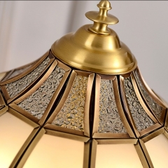 Đèn đồng để bàn đầu giường cổ điển phong cách Châu Âu trang trí phòng ngủ cao cấp LED E27x2 TL-SYT009