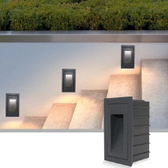Đèn LED âm tường chân bậc cầu thang trang trí lối đi ngoại thất hiện đại ip65 chống nước cao cấp 5W TL-CT04N