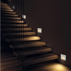 Đèn LED cầu thang cảm ứng gắn âm tường hiện đại hắt sáng lối đi trong nhà cao cấp 2W TL-CT05