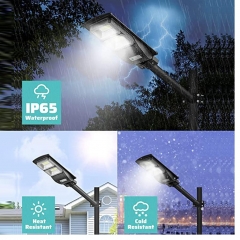 Đèn LED đường phố cảm biến năng lượng mặt trời chiếu sáng ngoài trời chống nước IP65 30w 60w 90w siêu sáng cao cấp TL-STL02