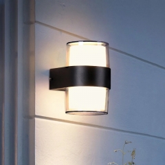 Đèn Led hắt tường 2 đầu hình trụ tròn acrylic kính trong 12w hiện đại nội ngoại thất chống nước ip65 TL-EB1TR