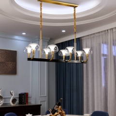 Đèn LED thả bàn ăn hiện đại chao thủy tinh trang trí phòng bếp nội thất cao cấp TL-DTD01