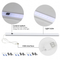 Đèn LED thanh nhôm 12v 30cm cảm biến vẫy tay lắp tủ quần áo, tủ bếp cao cấp TL-TBV-01
