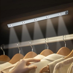 Đèn LED thanh nhôm có cảm biến chuyển động 3 chế độ màu gắn tủ quần áo, tủ bếp tủ rượu cao cấp TL-MDL-CB01