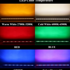 Đèn LED thanh nhôm ngoài trời 220v đổi màu RGB spotlight IP65 18w 24w 36w dài 1m chiếu hắt tường hiện đại cao cấp TL-HT2401S