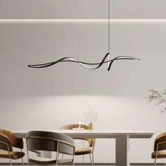 Đèn LED treo thả bàn ăn bàn đảo bếp 3 chế độ màu kiểu dáng đơn giản Bắc Âu Nordic hiện đại trang trí nhà hàng chung cư căn hộ cao cấp TL-BA7712