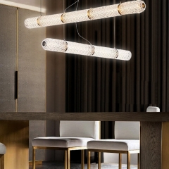 Đèn LED treo thả bàn ăn pha lê K9 cao cấp kiểu dáng Châu Âu trang trí nhà hàng chung cư căn hộ hiện đại TL-BA5296