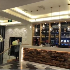 Đèn LED treo thả chao thủy tinh chiếu sáng quầy bar bàn ăn quán cafe nhà hàng E27 cao cấp trang trí tối giản phong cách Bắc Âu hiện đại TL-TH095