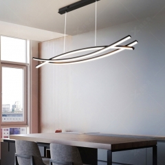 Đèn LED treo trần thả bàn ăn hiện đại phong cách Bắc Âu tối giản điều chỉnh dây treo 1m50 ánh sáng đổi 3 màu cao cấp TL-BA40
