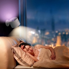 Đèn ngủ đọc sách hắt 2 đầu gắn tường đầu giường từ tính xoay 360 độ có điều khiển từ xa LED hiện đại TL-DS5W