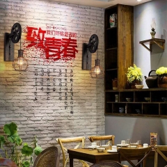 Đèn tường cổ điển LED E27 hình ròng rọc trang trí quán cafe nhà hàng khách sạn villages kiểu dáng Bắc Âu vintage TL-YN9935